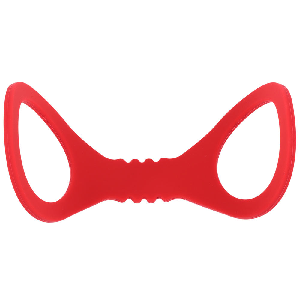 Sex & Mischief Amor Small Silicone Cuffs - Small Restraints in vibrant red silicone, designed for comfort and secure restraint.