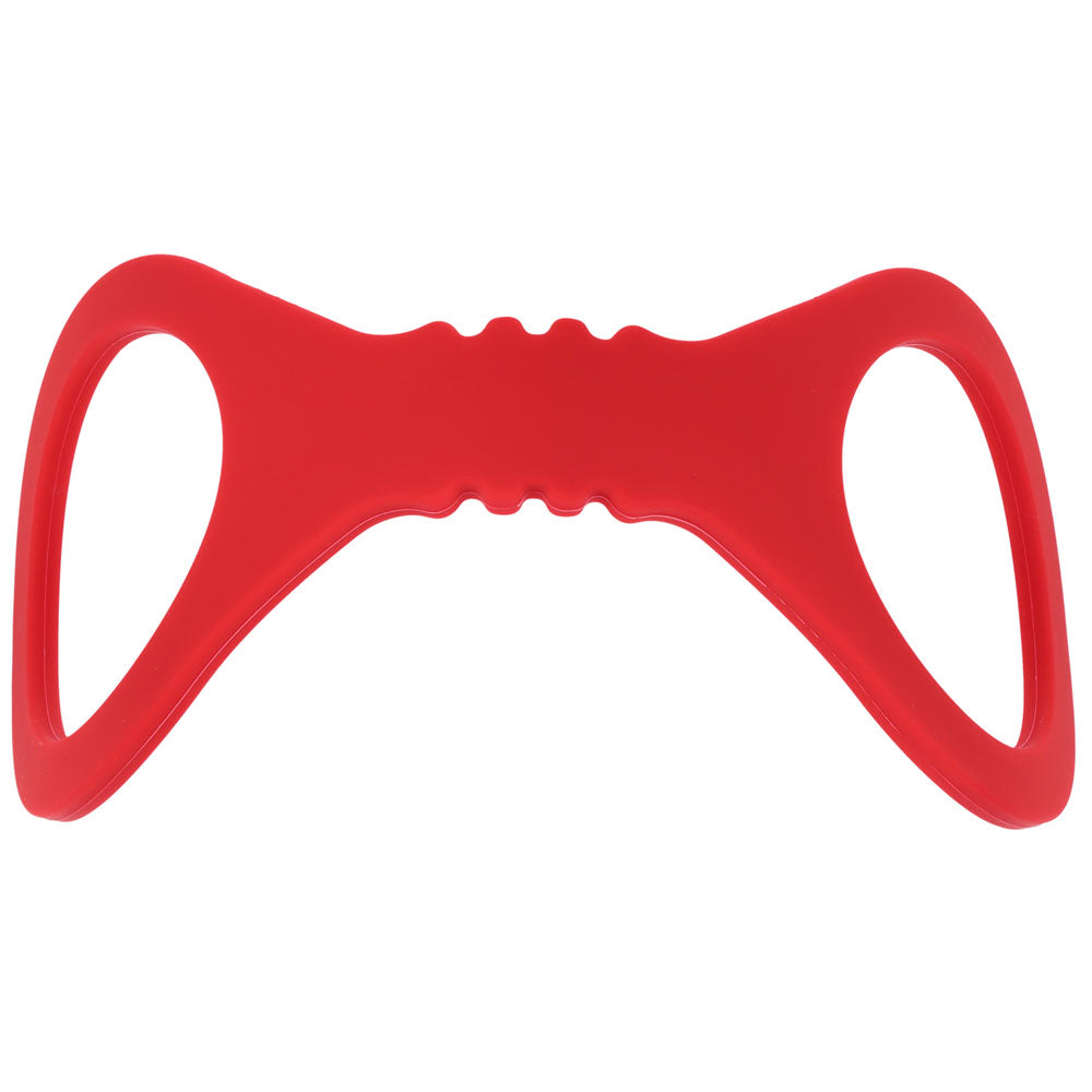 Sex & Mischief Amor Small Silicone Cuffs -  Small Restraints in smooth red silicone for intimate exploration.