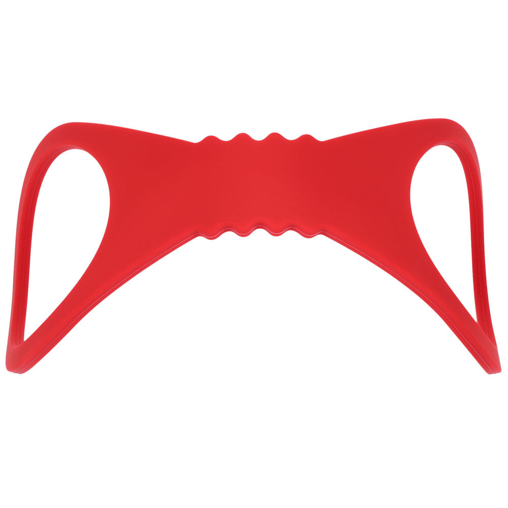 Sex & Mischief Amor Large Silicone Cuffs -  Large Restraints in vibrant red silicone for comfortable restraint.