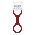 Sex & Mischief Enchanted Small Silicone Cuffs - Burgundy Small Restraints - soft silicone cuffs for intimate pleasure.