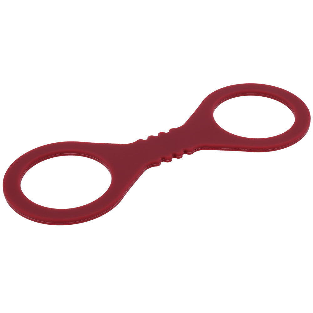 Sex & Mischief Enchanted Small Silicone Cuffs - Burgundy Small Restraints in smooth, sensual burgundy silicone.