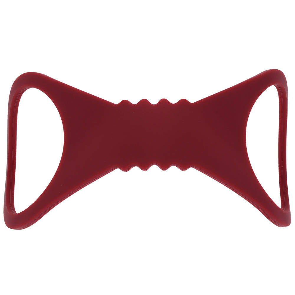 Sex & Mischief Enchanted Large Silicone Cuffs - Burgundy Large Restraints, flexible silicone for intimate essentials.