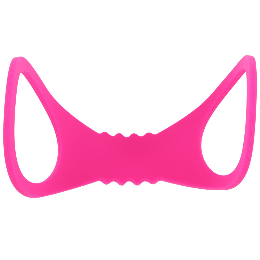 Sex & Mischief Large Hot  Silicone Cuffs - Hot  Large Restraints in bold hot pink silicone design.