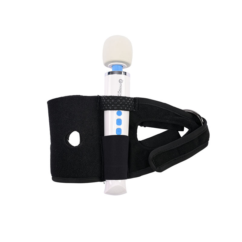Pivot 2 in 1 Forced-O Strap - Thigh Harness for Massagers with wand vibrator attachment.