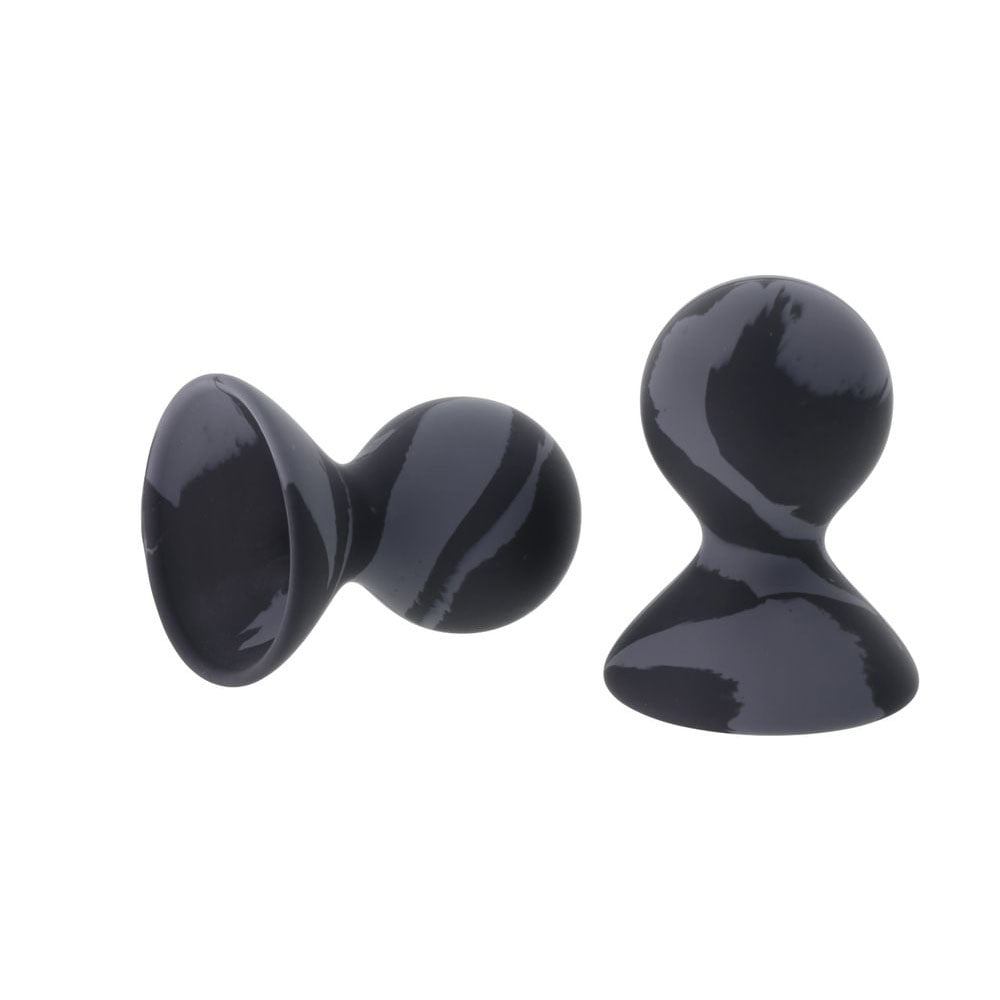 SPORTSHEETS Velvet Noir Silicone Nipple Suckers for enhanced sensitivity and arousal - set of 2 silicone nipple suckers.