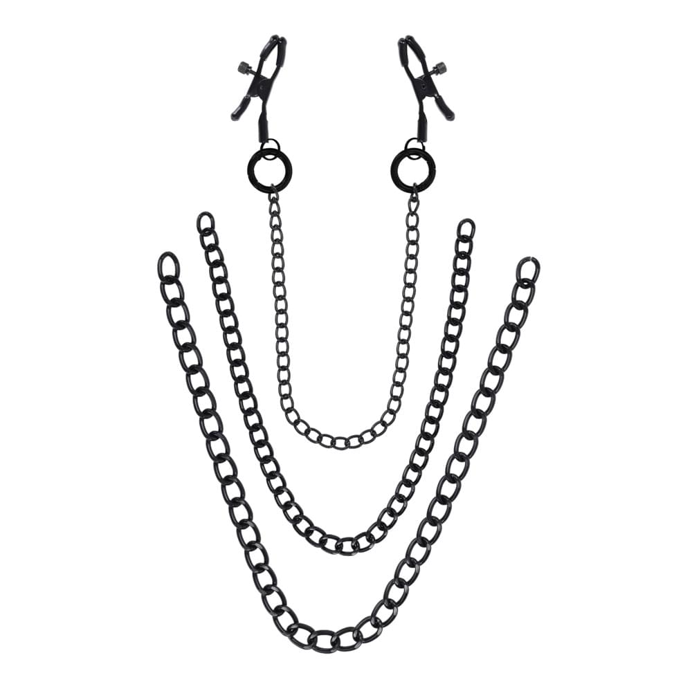 SPORTSHEETS Signature Midnight Muse exCHAINgeable Nipple Jewelry -  Nipple Clamps with Chain by Sportsheets from Discreet Intimate Essentials for  BONDAGE-TOYS, quality products at discount affordable prices.