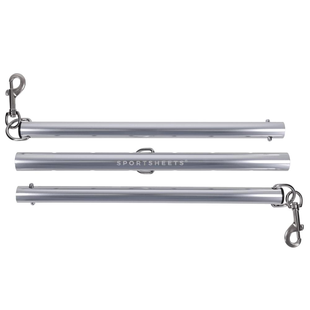 SPORTSHEETS Signature Adjustable Spreader Bar - Silver Metal Adjustable Spreader Bar (No Cuffs Included)