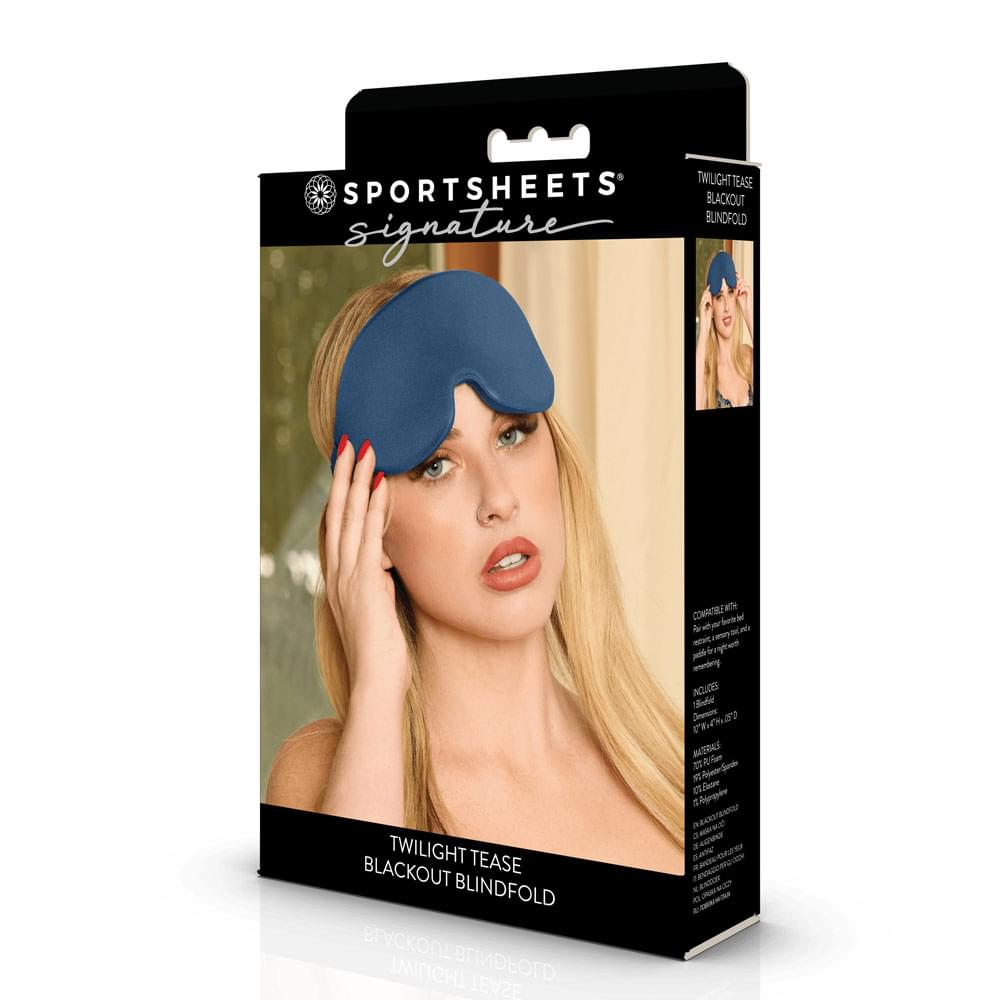 SPORTSHEETS Signature Twilight Tease Blackout Blindfold -  Eye Mask