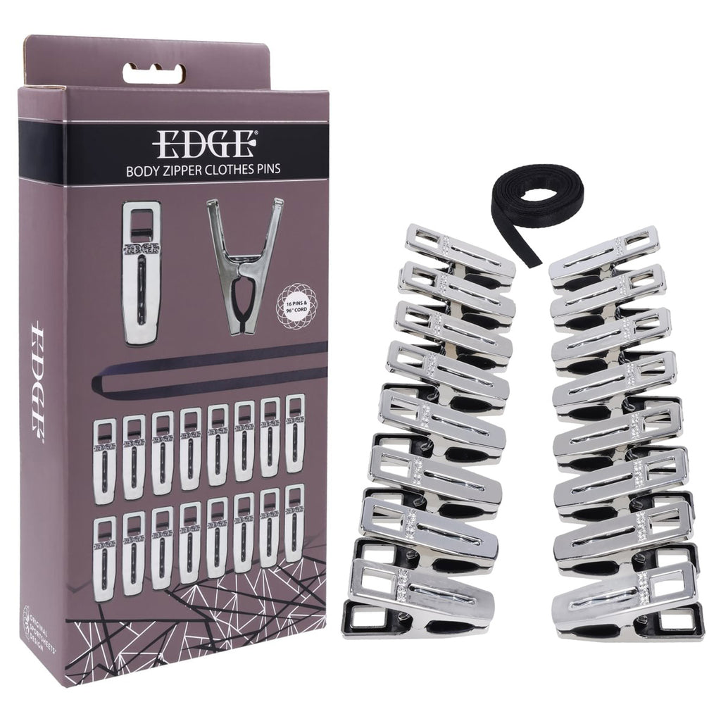 EDGE Body Zipper Clothes Pins -   Pins - Set of 16