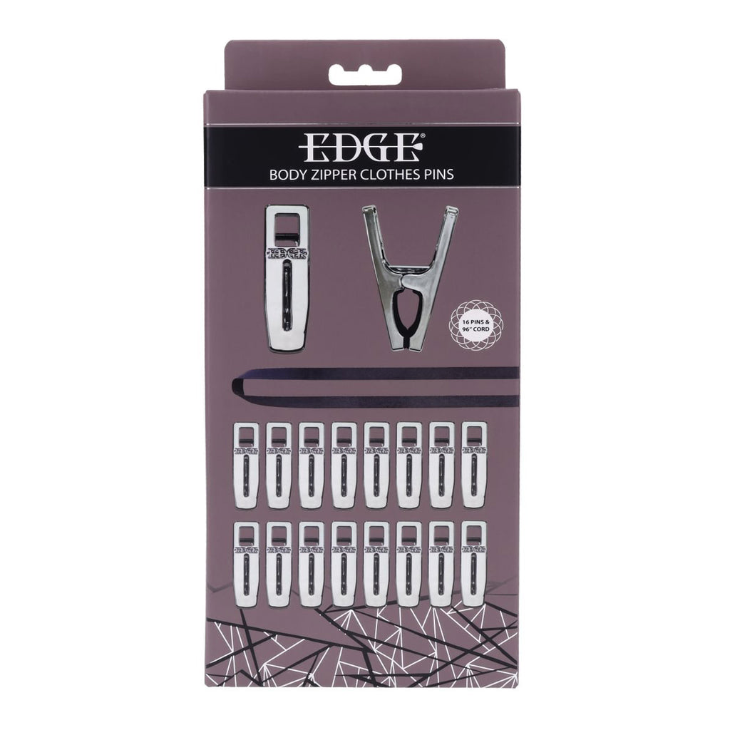 EDGE Body Zipper Clothes Pins -   Pins - Set of 16