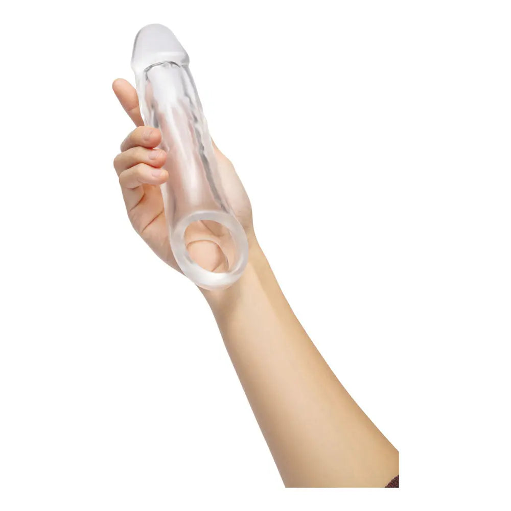 Size Up 2 Inch See-Thru Penis Extender with Ball Loop -  5 cm (2'') Penis Extension Sleeve Xgen Products Discreet Intimate Essentials.