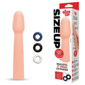 Size Up Realistic 2 Inch Penis Extender -  5 cm (2'') Penis Extension Sleeve with three stamina rings included.
