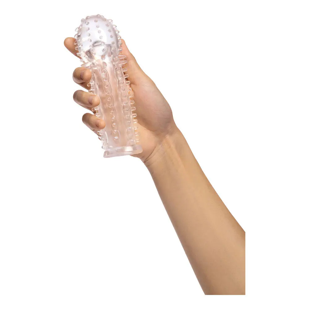 Affordable quality Size Up 1.5 Inch See-Thru Stretch Penis Extender -  3.8 cm (1.5'') Penis Extension Sleeve  from Xgen Products by Discreet Intimate Essentials with Discreet Delivery 