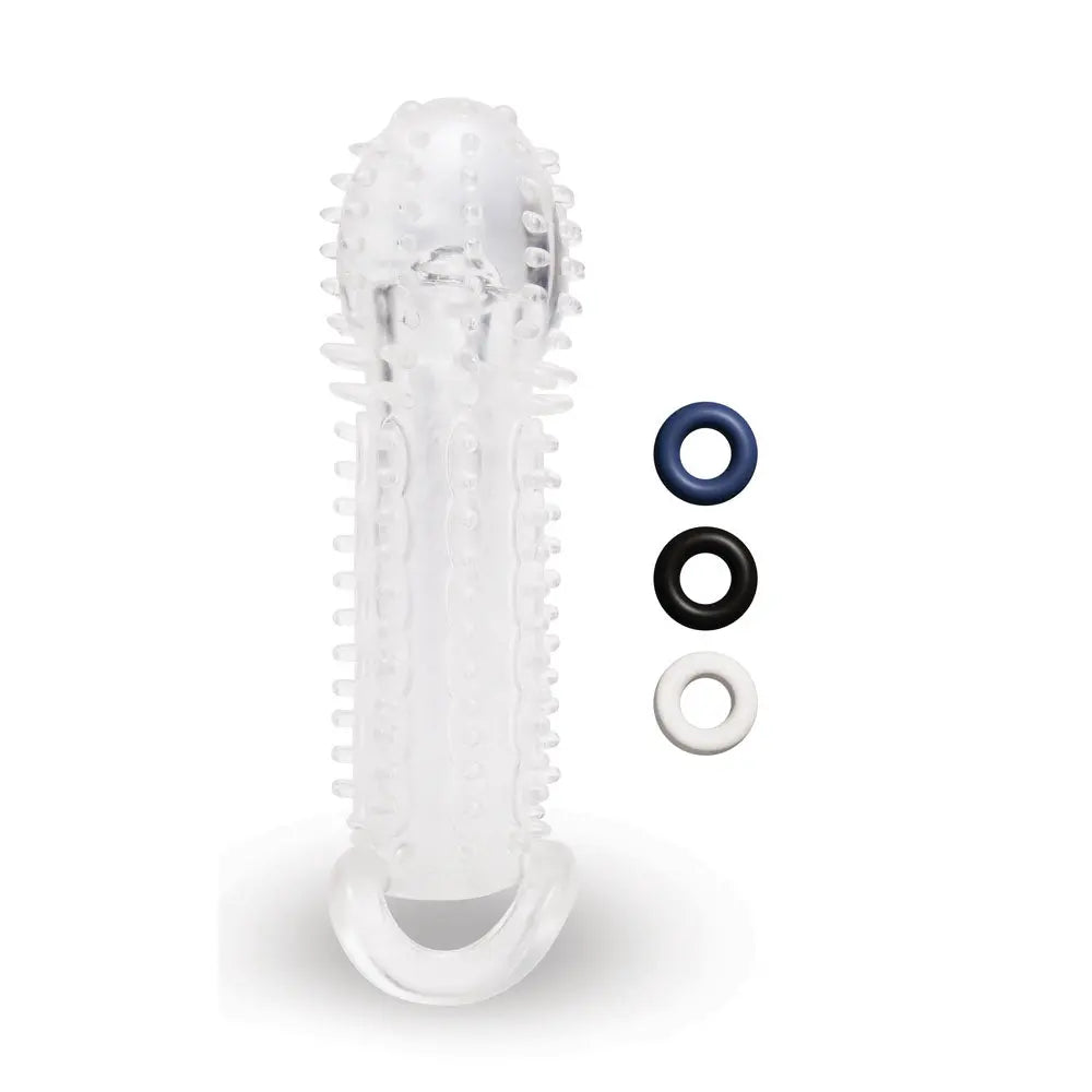 Affordable quality Size Up 1.5 Inch See-Thru Stretch Penis Extender -  3.8 cm (1.5'') Penis Extension Sleeve  from Xgen Products by Discreet Intimate Essentials with Discreet Delivery 