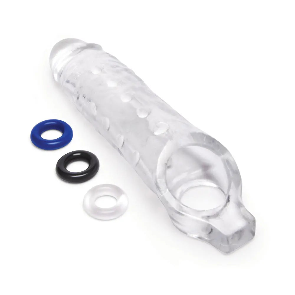 Affordable quality Size Up 1 Inch See-Thru Stretch Penis Extender -  2.5 cm (1'') Penis Extension Sleeve  from Xgen Products by Discreet Intimate Essentials with Discreet Delivery 