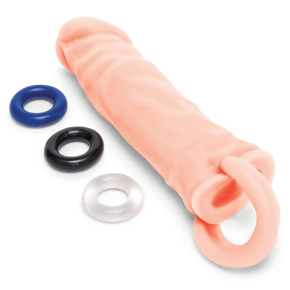 Affordable quality Size Up Realistic 1 Inch Penis Extender -  -  2.5 cm (1'') Penis Extension Sleeve  from Xgen Products by Discreet Intimate Essentials with Discreet Delivery 