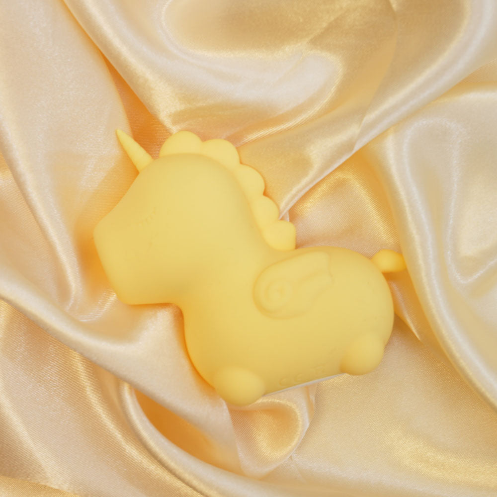 Unihorn - Bean Blossom -  USB Rechargeable Flicking Stimulator on satin fabric, cute and discreet design for intimate essentials.