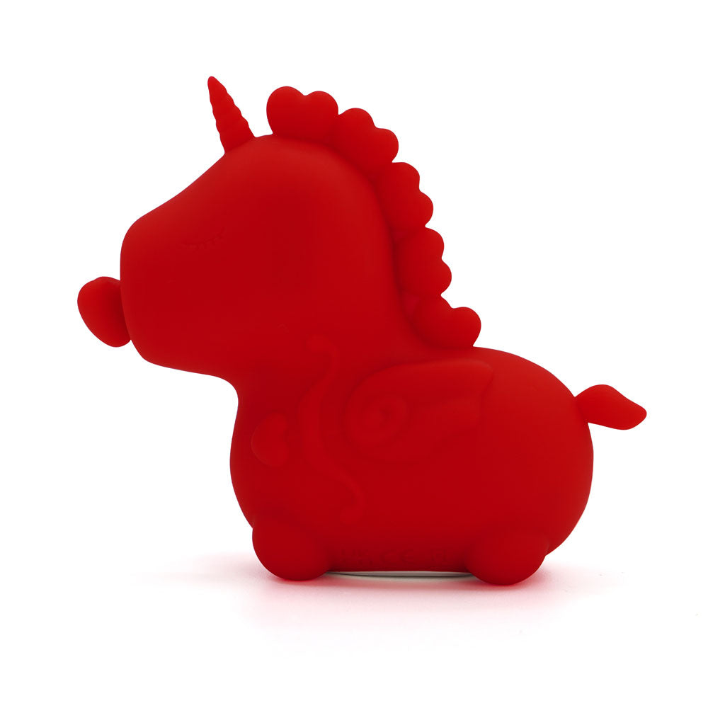 Unihorn - Cupid's Beau - USB Rechargeable Heart Nosed Stimulator in playful red design, perfect for intimate essentials for her.