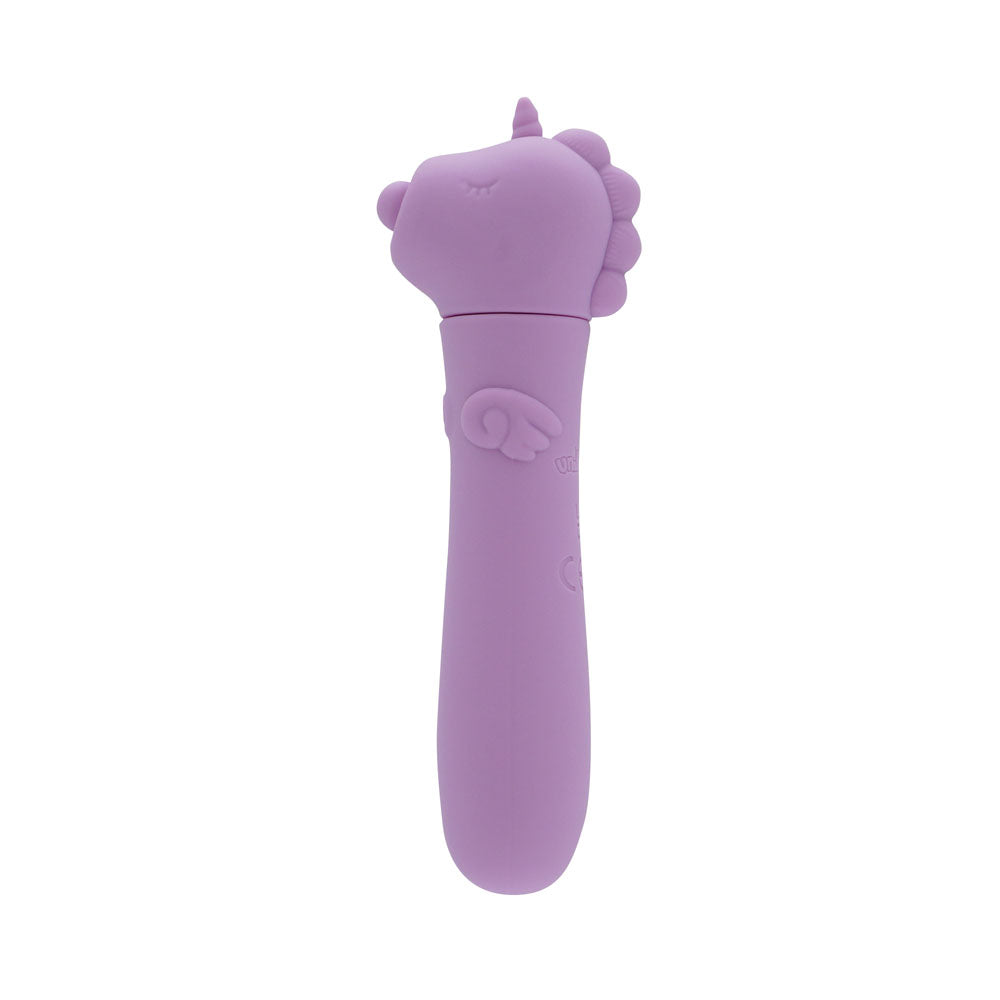Unihorn - USB Bullet - Karma Lilac - Lilac USB Rechargeable Vibrating Bullet in playful purple silicone design.