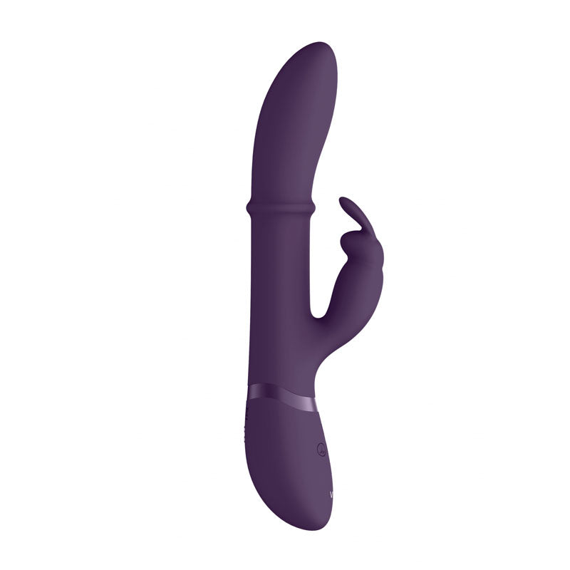 Vive Halo - 24.5 cm USB Rechargeable Rabbit Vibrator in purple, featuring a unique G-spot stimulation design.