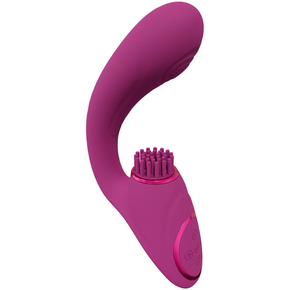 VIVE Gen -  -  USB Rechargeable Triple Motor Vibrator with soft bristles and three independently controlled motors.