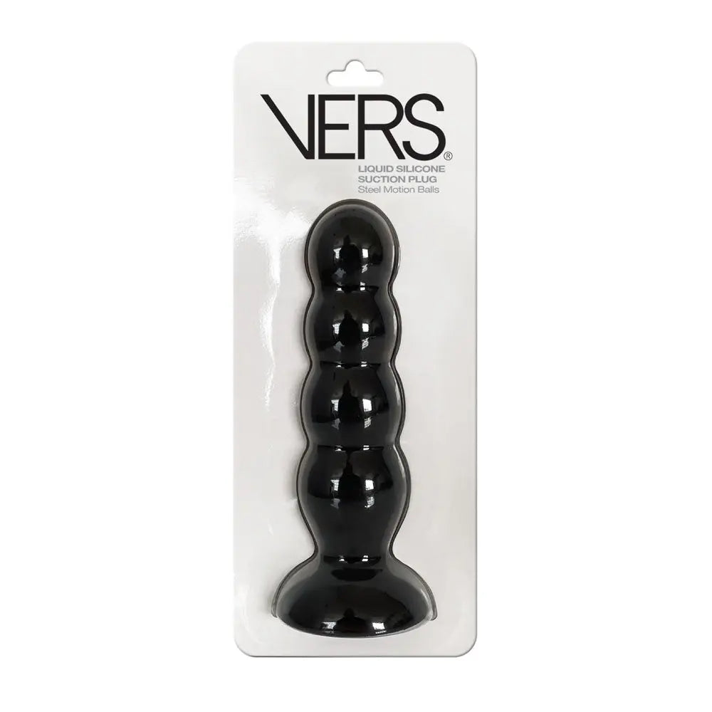 VERS Liquid Silicone Suction Plug -  16.5 cm Butt Plug with Internal Steel Balls C1 Releasing Discreet Intimate Essentials.