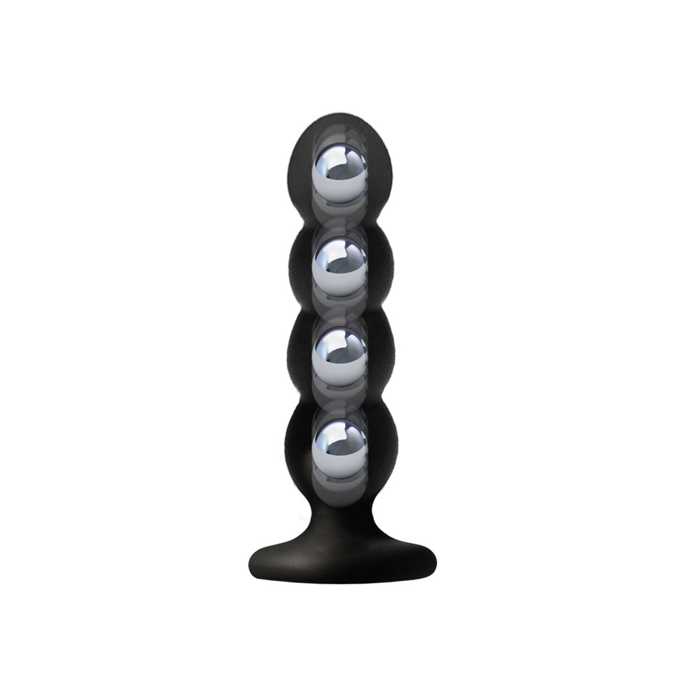 VERS Liquid Silicone Suction Plug -  16.5 cm Butt Plug with Internal Steel Balls for enhanced intimate experiences.