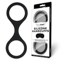 WhipSmart Silicone Handcuffs -  -  Restraint with Bonus Blindfold, featuring hypo-allergenic silicone for comfort and security.