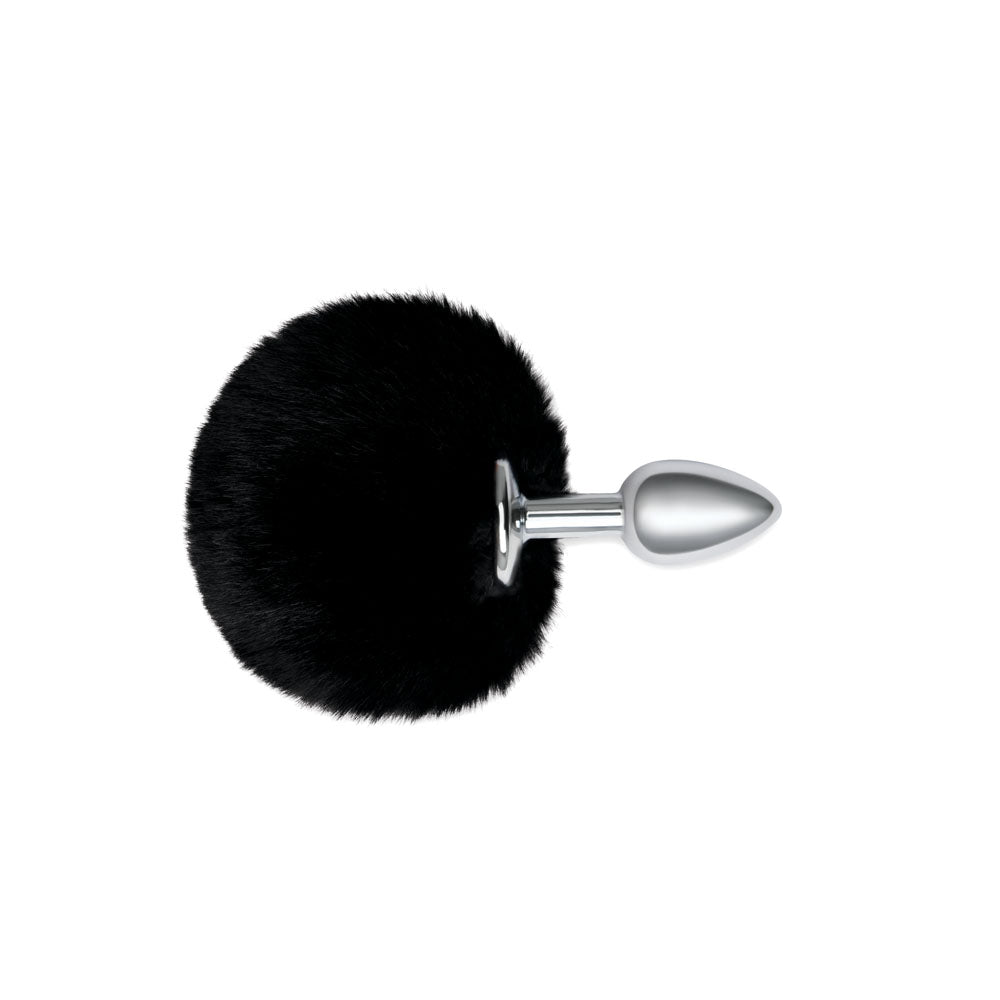 WhipSmart Furry Tales  Bunny Tail - Metal 6.3 cm Butt Plug with  Bunny Tail for intimate play and fantasies.