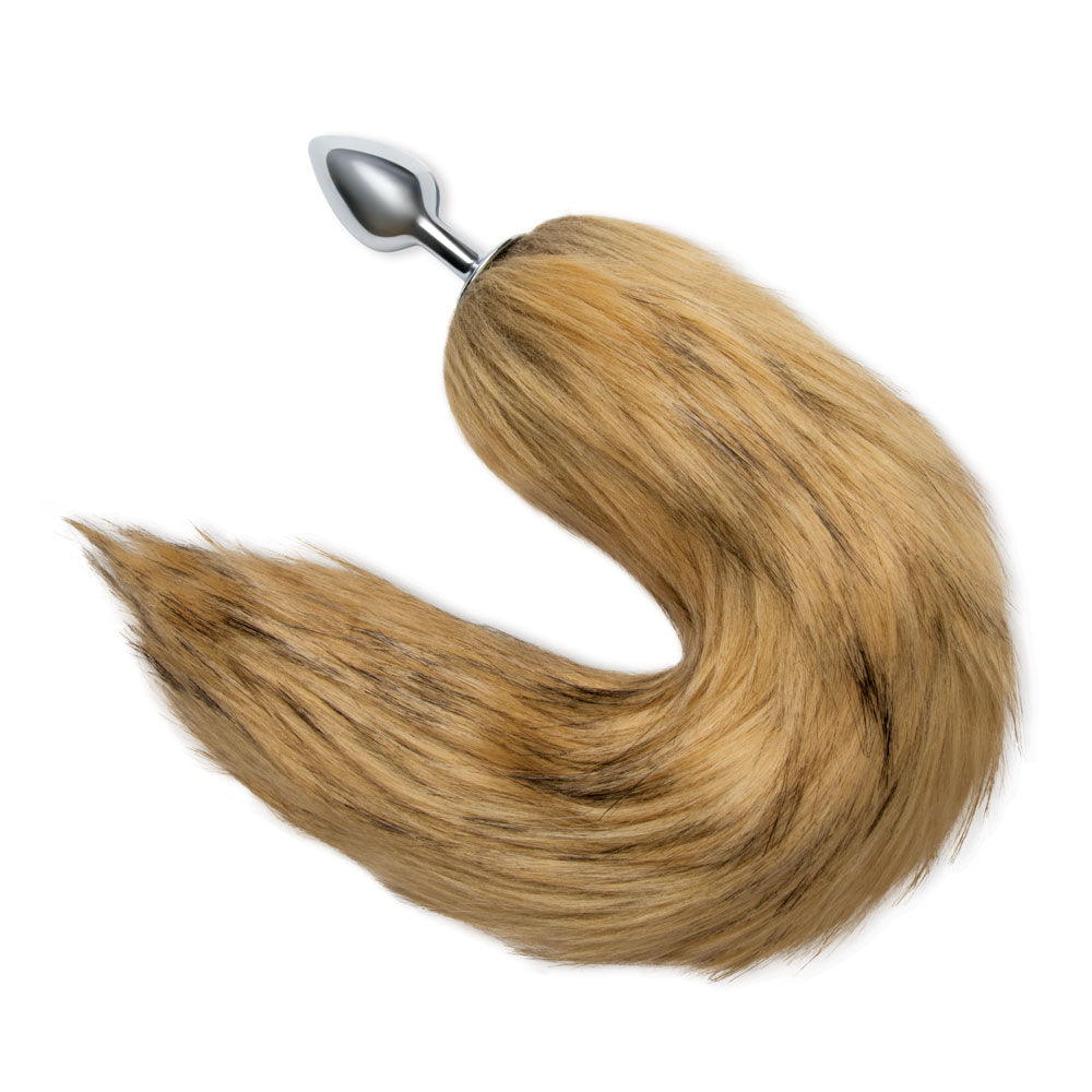 WhipSmart Furry Tales 14 Inch Fox Tail - Metal 6.3 cm Butt Plug with Fox Tail, perfect for intimate adventures.