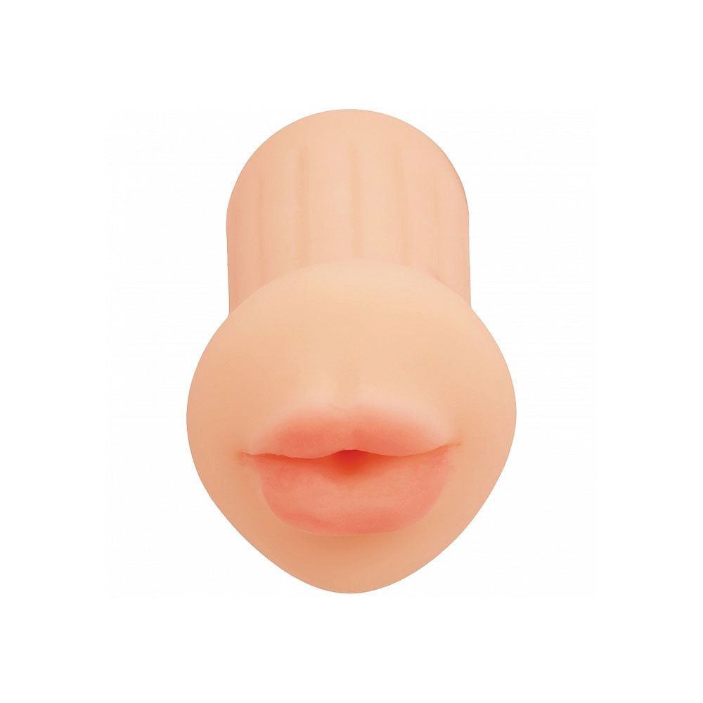 XKIN Raw - The Grip - 12 cm Mouth Stroker featuring lifelike textures and ribbed design for enhanced pleasure.