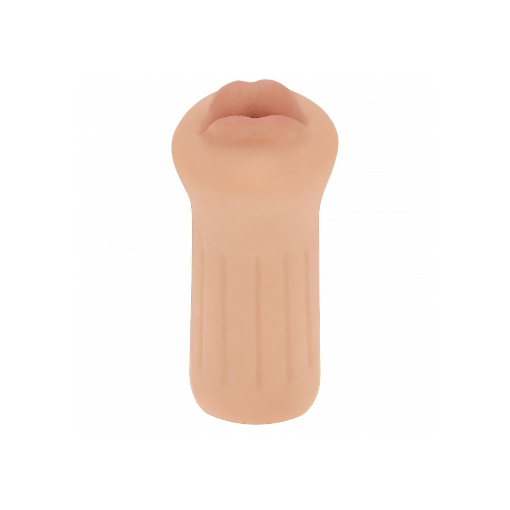 XKIN Raw - The Grip - 12 cm Mouth Stroker with ribbed outer design and lifelike inner textures for enhanced pleasure.