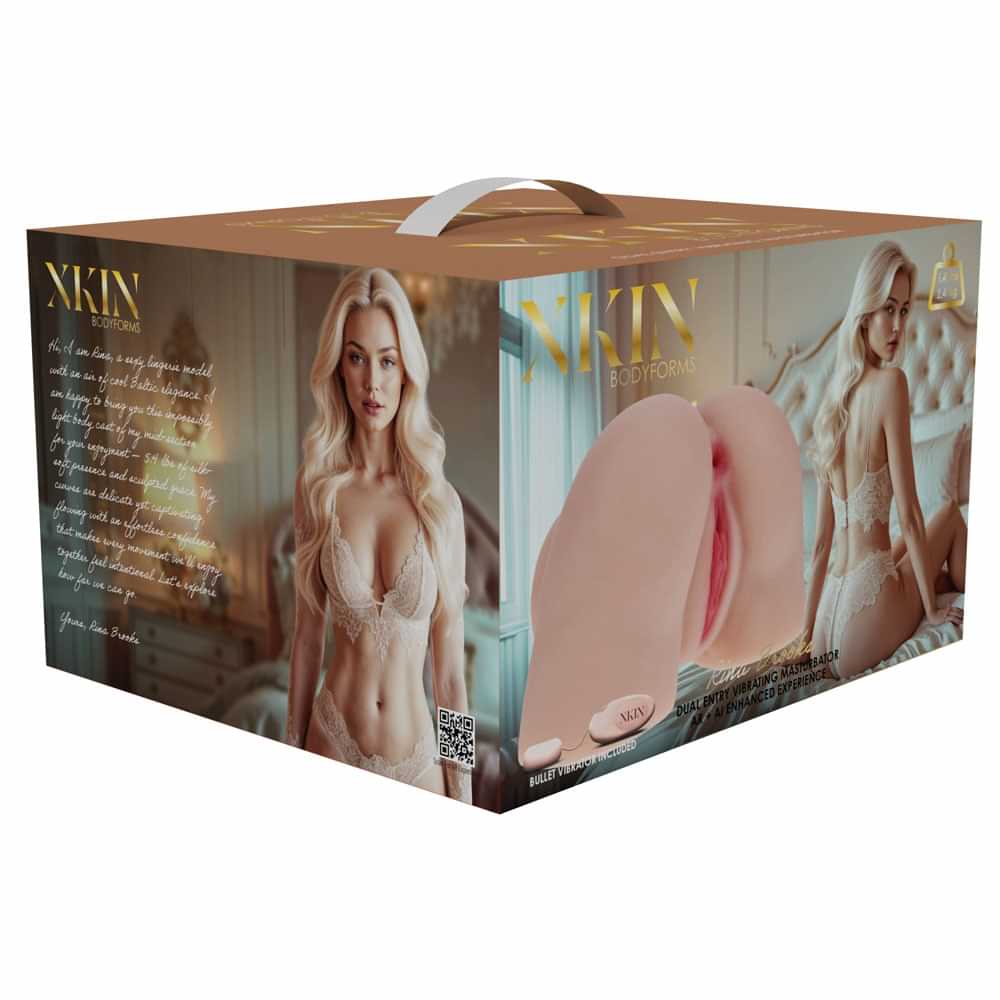 XKIN Bodyforms Rina Brooks -  Doggy-Style Torso Masturbator Shots Toys Discreet Intimate Essentials.