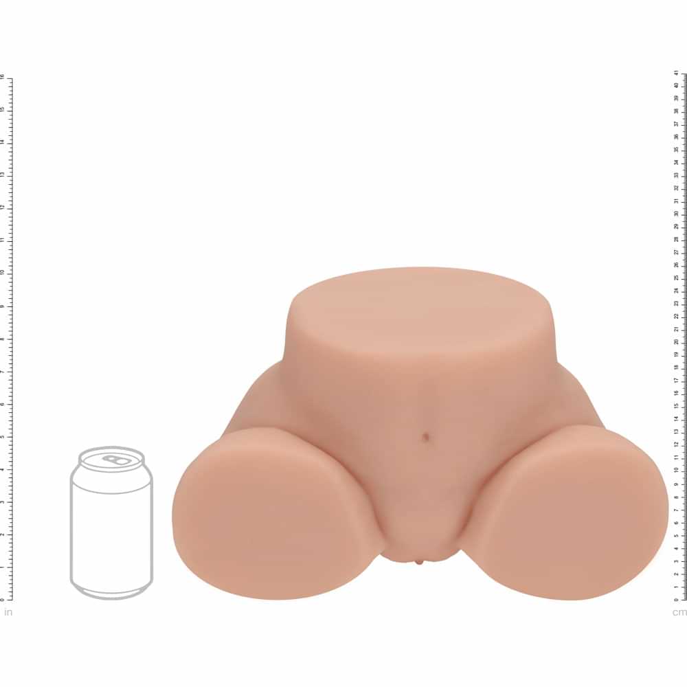 XKIN Bodyforms - Lux Arden - Tan Doggy-Style Torso Masturbator Shots Toys Discreet Intimate Essentials.