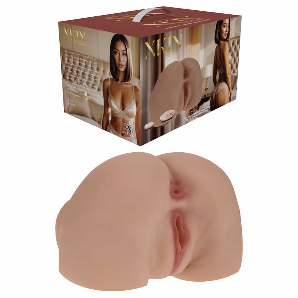 XKIN Bodyforms - Nina Vale - Tan Doggy-Style Torso Masturbator Shots Toys Discreet Intimate Essentials.