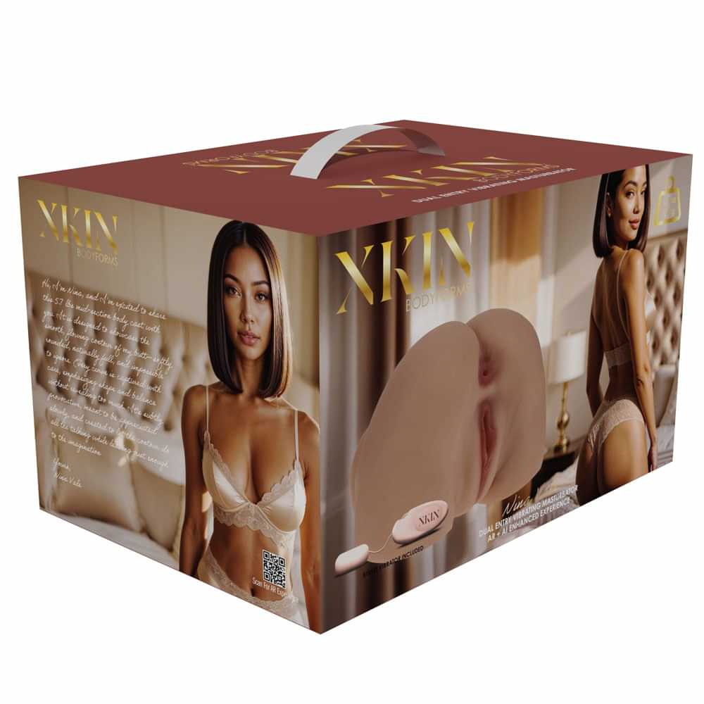 XKIN Bodyforms - Nina Vale - Tan Doggy-Style Torso Masturbator Shots Toys Discreet Intimate Essentials.