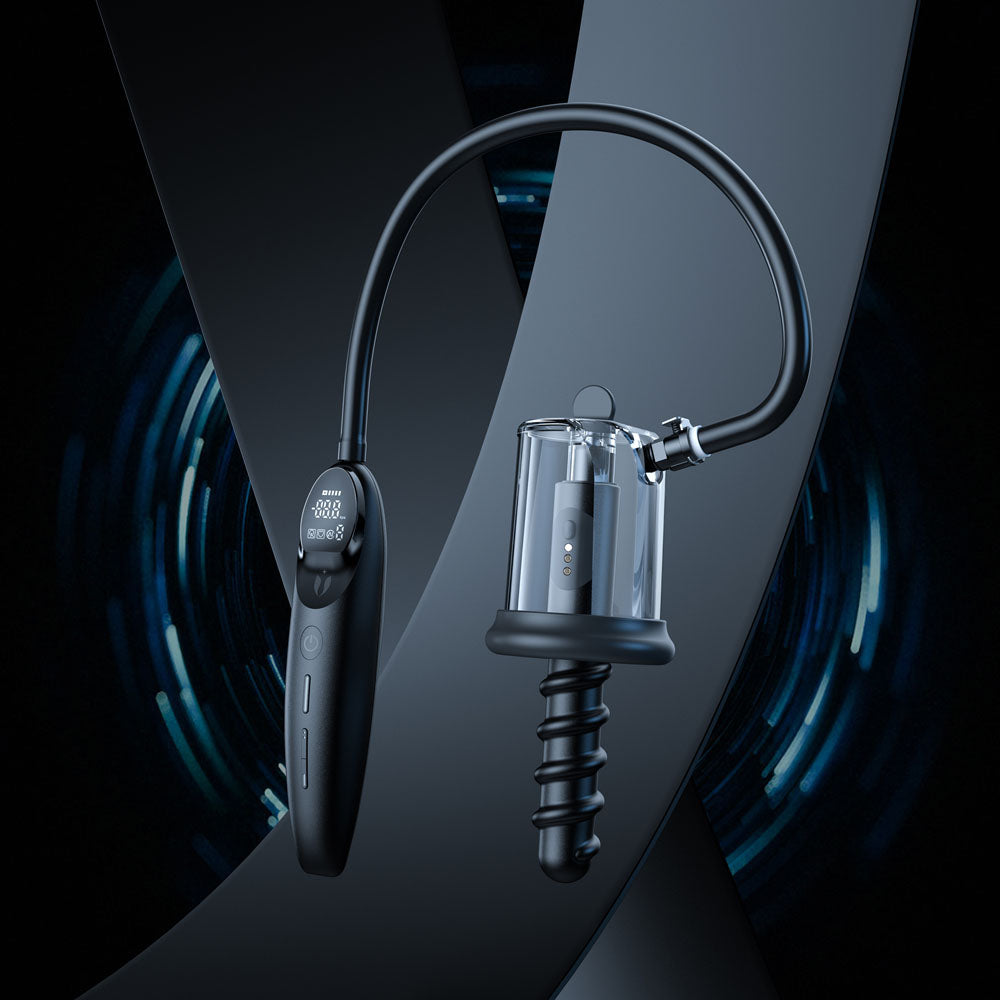 LuvPump RosCup Pro Smart Rosebud Pump - USB Rechargeable Anal Pump with Vibrating Probe for intimate essentials.