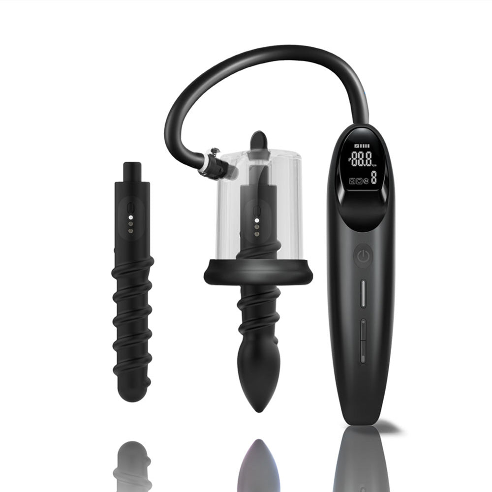 LuvPump RosCup Pro Smart Rosebud Pump - USB Rechargeable Anal Pump with Vibrating Probe and remote control.