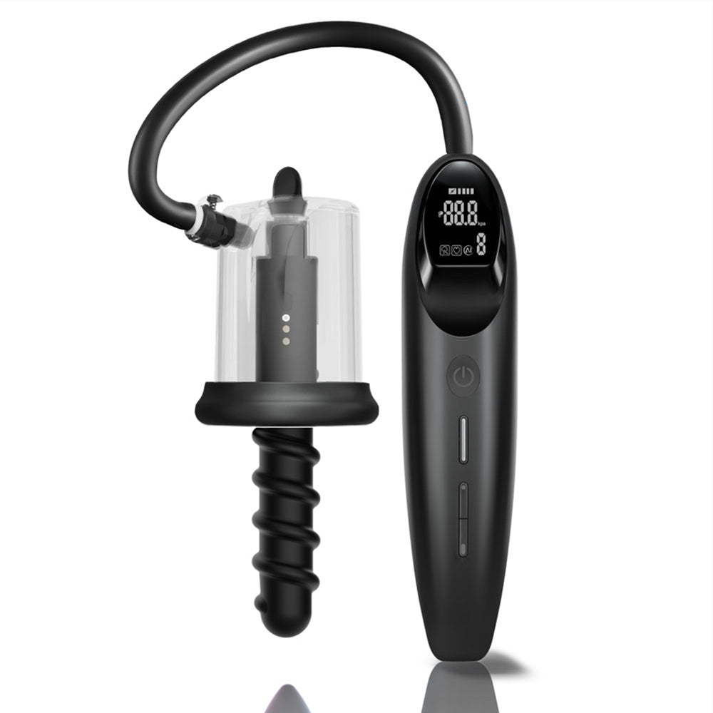 LuvPump RosCup Pro Smart Rosebud Pump -  USB Rechargeable Anal Pump with Vibrating Probe for intimate essentials.