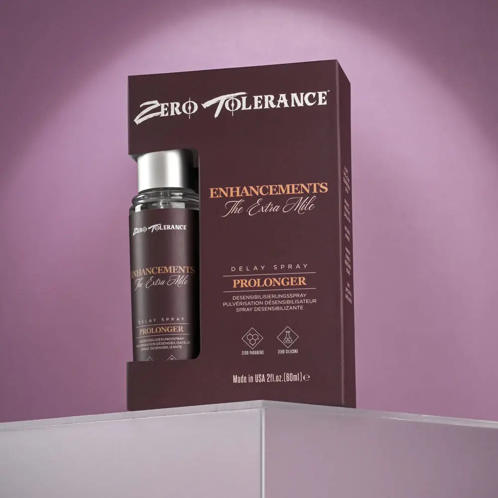 Zero Tolerance Enhancements - The Extra Mile - Delay Spray for Men - 60 ml Spray Zero Tolerance Discreet Intimate Essentials.