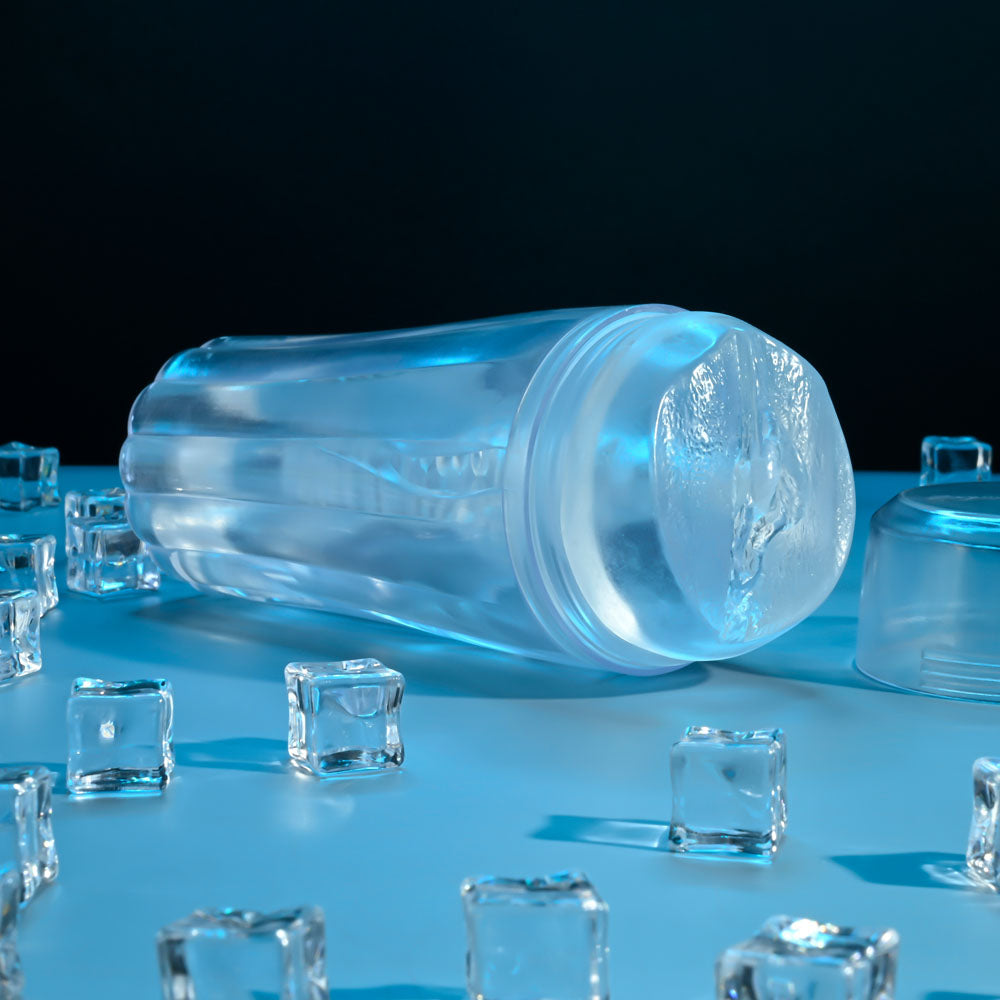 Zero Tolerance THE  CHOICE -  21 cm Vagina Stroker surrounded by ice cubes for a cool experience.