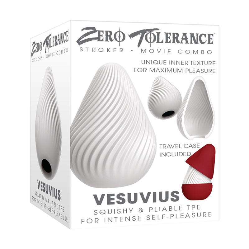 Zero Tolerance VESUVIUS - Mini Stroker Egg, unique texture for pleasure, ideal for self-pleasure and intimate essentials.