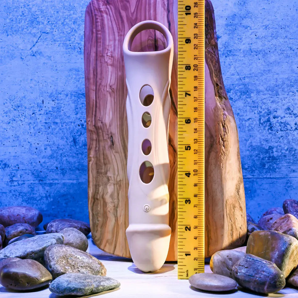 Zero Tolerance BIG BOY EXTENDER - Light -  USB Rechargeable Vibrating Penis Extension Sleeve Zero Tolerance Discreet Intimate Essentials.