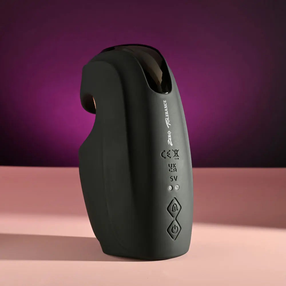 Zero Tolerance LICK THE TIP -  USB Rechargeable Vibrating & Flicking Masturbator Zero Tolerance Discreet Intimate Essentials.