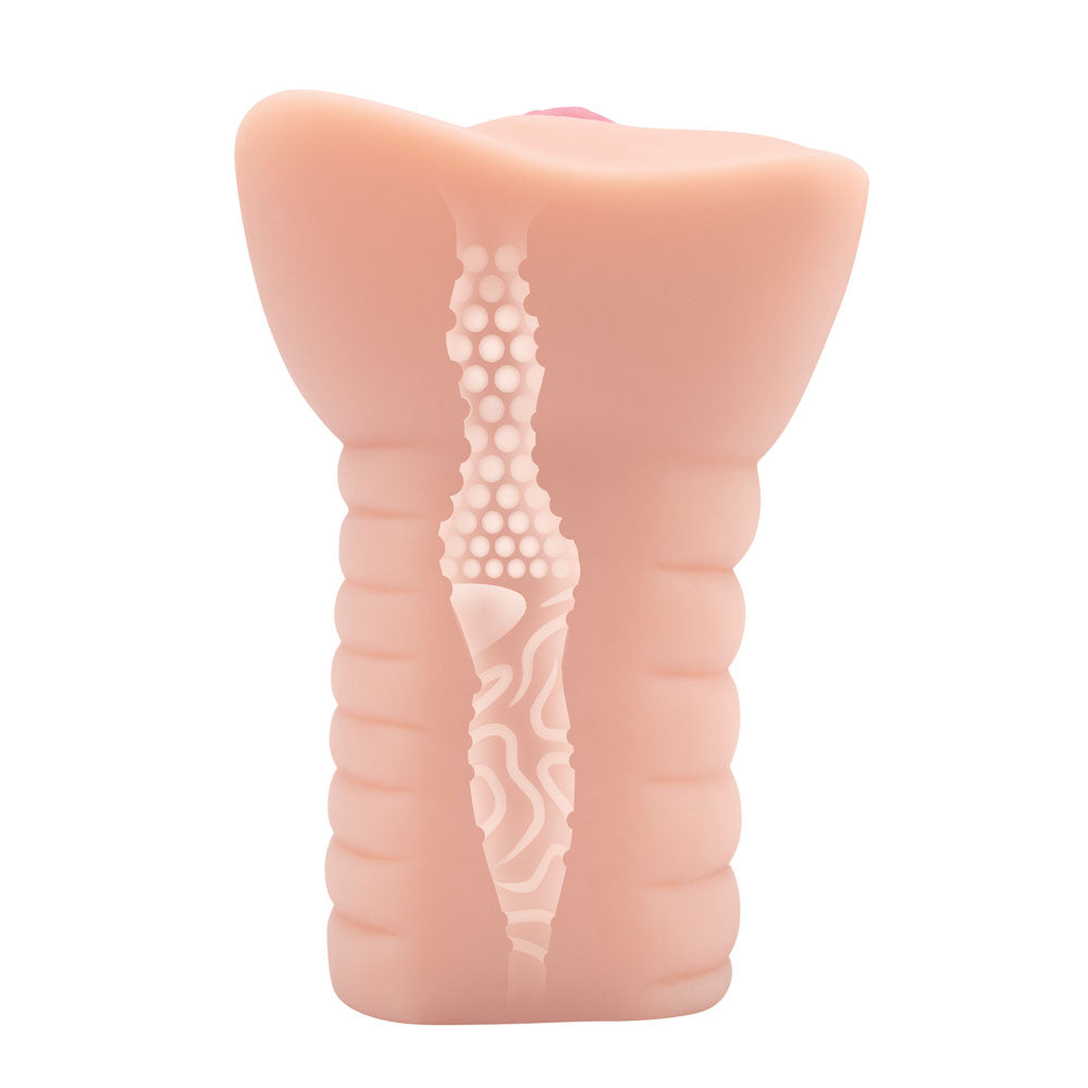 Zolo Stroke Off Virgin Pussy Stroker -  Vagina Stroker showcasing realistic texture for ultimate pleasure.