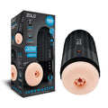 Zolo Jerkmaster - USB Rechargeable Stroking & Sucking Masturbator with 10 unique functions and customizable pleasure settings.