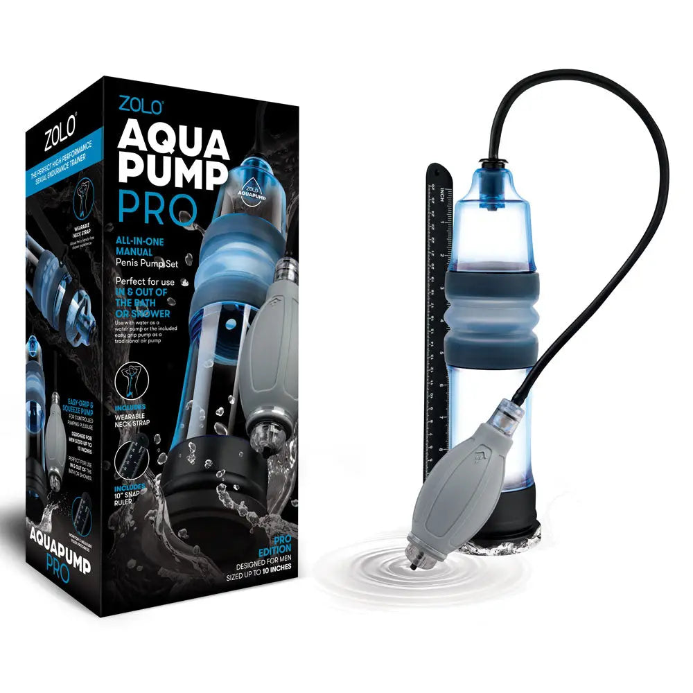 Affordable quality Zolo Aquapump Pro -  Water Penis Pump  from Zolo by Discreet Intimate Essentials with Discreet Delivery 