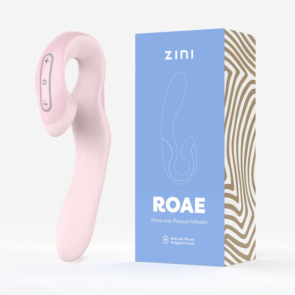Zini Roae -  -  19.5 cm USB Rechargeable Vibrator with packaging, premium three-way pleasure vibrator.