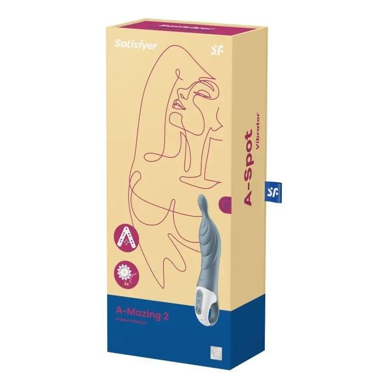 A-mazing 2 Vibrator Grey Satisfyer Discreet Intimate Essentials.