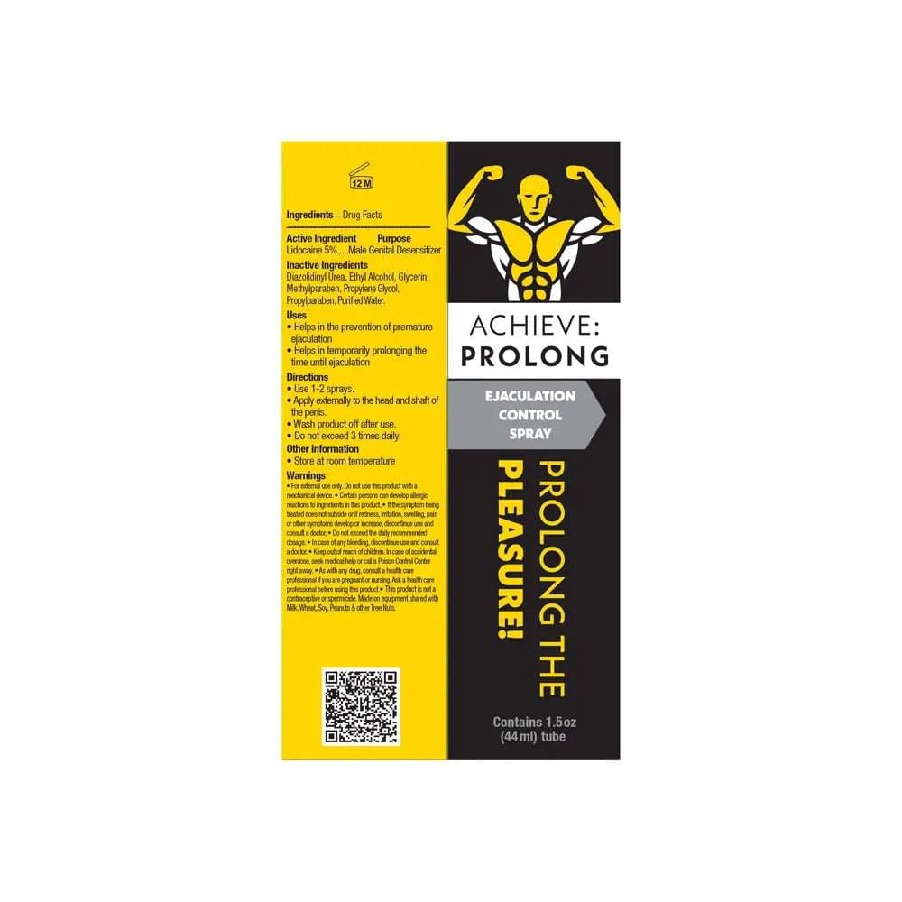Achieve: Prolong - Ejaculation Control Spray for Men - 29 ml Spray Little Genie Discreet Intimate Essentials.